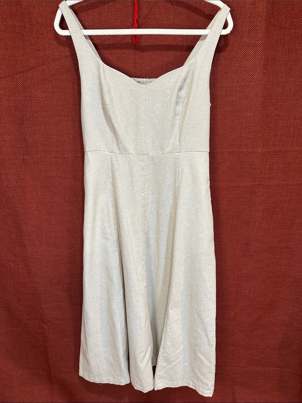 Old Navy Ivory Midi A-Line Dress